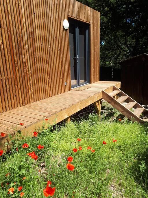 Joli Studio Indépendant En Bois Avec Jacuzzi Prive Fréjus Exterior foto